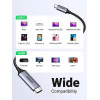 Кабель UGREEN MM142 USB-C to HDMI Male to Male Cable Aluminum Shell 1.5m (Gray Black)(UGR-50570) (Black)- № 6