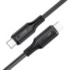 Кабель ACEFAST C17-03 USB-C to USB-C silicone charging data cable Black (7073)- № 4