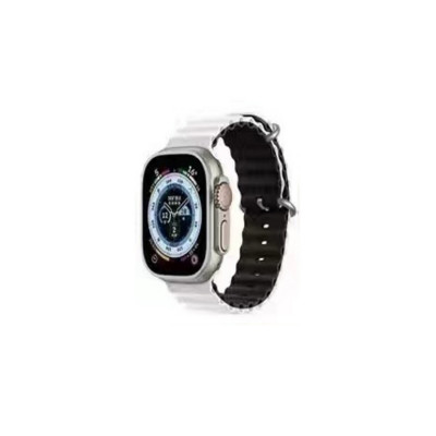 Ремінець для годинника Apple Watch Ocean two-tone 42/44/45/49mm 21.White-Black (Ocean42-21.White-Black) - изображение 1