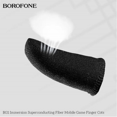 Напальчник ігровий BOROFONE BG1 Superconducting fiber mobile game finger cots(carbon fiber) (BG1B) - зображення 3