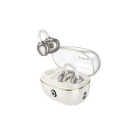 Бездротові навушники BOROFONE FQ5 Spirit clip-on true wireless BT headset Milky white (Цвет Milky-White) - фото № 3