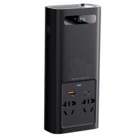 Автомобільний інвертор Baseus Super Si Power Inverter 500W (220V CN/EU ) Black (Цвет Black) - фото № 4