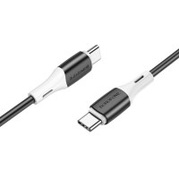 Кабель BOROFONE BX79 Type-C to Type-C 3A,60W, 1m, silicone, silicone connectors, Black