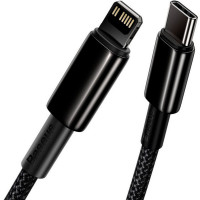 Кабель Baseus Tungsten Gold Fast Charging Data Cable Type-C to iP PD 20W 1m Black (Колір 7073) - фото № 3