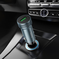 Автомобільний зарядний пристрій HOCO Z49A Level single port QC3.0 18W (Micro) Metal Gray (Колір Metal Gray) - фото № 5