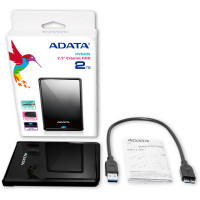 Зовнішній жорсткий диск PHD External 2.5'' ADATA USB 3.2 Gen. 1 DashDrive Classic HV620S 2TB Slim Black  - фото № 2