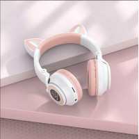 Бездротові навушники BOROFONE BO18 Cat ear BT headphones White (Колір Белый) - фото № 3