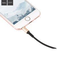 Аудіокабель HOCO UPA02 AUX Spring Audio cable Black (Цвет Black) - фото № 2