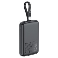 Зовнішній акумулятор ACEFAST M13 PD22.5W power bank with cable 10000mAh Black (Колір 7073) - фото № 3