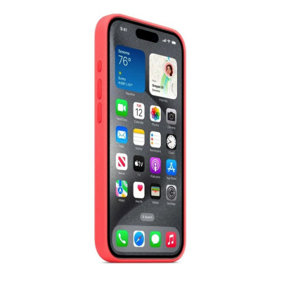 Чохол для смартфона Silicone Full Case AAA MagSafe IC for iPhone 15 Pro Max Guava - зображення 3