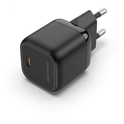 Зарядний пристрій Vention 1-port USB-C GaN Charger(30W) EU-Plug Black (FAKB0-EU) - изображение 3
