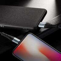 Кабель HOCO X38 Cool Charging data cable for iP Black (Цвет 7073) - фото № 4