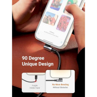 Кабель UGREEN US305 USB-C to Lightning Angled Cable Aluminum Shell Braided 1m(UGR-60763) (Цвет Черный) - фото № 8