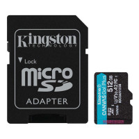 Карта пам'яті microSDXC (UHS-1 U3) Kingston Canvas Go! Plus 512Gb class 10 A2 V30 (R200MB/s, W-160MB/s) (adapter SD) , Атикул k58815 |  купить на VILKI.NET - фото № 1
