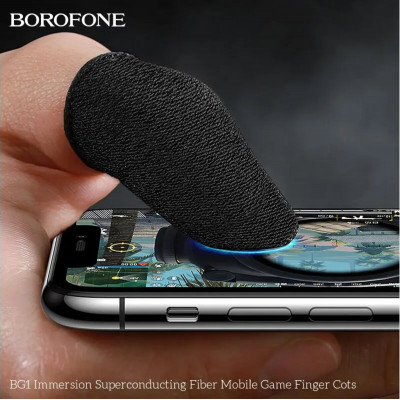 Напальчник ігровий BOROFONE BG1 Superconducting fiber mobile game finger cots(carbon fiber) (BG1B) - зображення 6