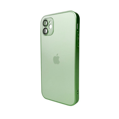 Чохол для смартфона AG Glass Matt Frame Color Logo for Apple iPhone 11 Light Green - изображение 1