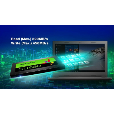 Твердотельный накопитель ADATA Ultimate SU650 480 ГБ 2,5 дюйма SATA III 3D NAND TLC (ASU650SS-480GT-R) - изображение 5