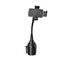 Автотримач для телефона HOCO H63 Utmost push-type car mount(cup holder) Black (Колір 7073) - фото № 3