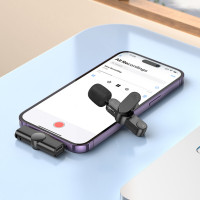 Бездротова мікрофонна система BOROFONE BFK12 Trophy lavalier wireless digital microphone iP Black (Цвет Черный) - фото № 8