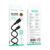 Кабель BOROFONE BX113 Lenny 60W silicone charging data cable C to C(L=2M) Black (7073)- № 5