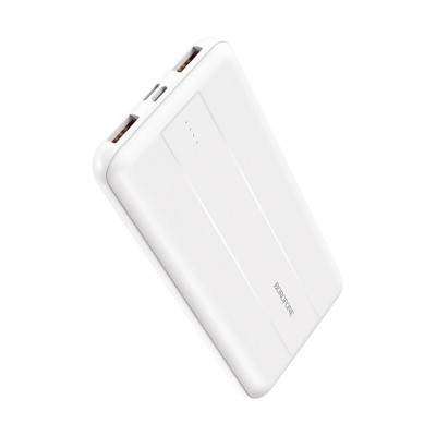 Зовнішній акумулятор BOROFONE BJ13 Sage fully compatible power bank 10000mAh 22.5W White - зображення 1
