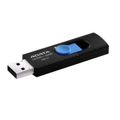 Flash A-DATA USB 3.0 AUV 320 32Gb Black/Blue (AUV320-32G-RBKBL) - зображення 1