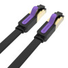 Мережевий кабель Vention Flat Cat.7 Patch Cable 1M Black (ICABF) - № 3