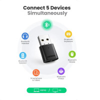Адаптер UGREEN CM390 USB Bluetooth 5.0 Adapter (UGR-80889) (Цвет 7073) - фото № 5
