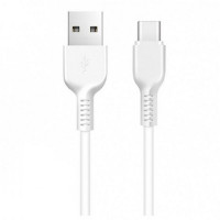 Кабель HOCO X20 USB to Type-C 3A, 1m, PVC, TPE connectors, White (Цвет Білий) - фото № 2