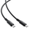 Кабель ACEFAST C17-03 USB-C to USB-C silicone charging data cable Black (7073)- № 3
