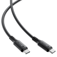 Кабель ACEFAST C17-03 USB-C to USB-C silicone charging data cable Black (Цвет 7073) - фото № 3