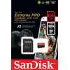 Карта пам'яті microSDXC (UHS-1 U3) SanDisk Extreme Pro A2 64Gb class 10 V30 (R200MB/s,W90MB/s) (adapter) - № 2