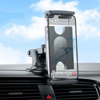Автотримач для планшета BOROFONE BH100 Airy tablet car holder(center console) Black (Колір Черный) - фото № 6