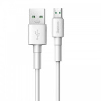 Кабель Baseus Mini White Cable USB For Micro 2.4A 1m White (Колір Білий), Атикул k7673 |  купить на VILKI.NET - фото № 1