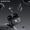 Бездротові навушники BOROFONE FQ7 Treasure wireless ANC+ENC noise reduction BT headset Black - № 5