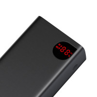 Зовнішній акумулятор Baseus Adaman Digital Display Fast Charge Power Bank 40000mAh 22.5W Black (Цвет Black) - фото № 6