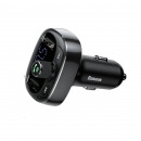 АЗП з FM-модулятором Baseus T Shaped S-09 Car Bluetooth MP3 Player Black