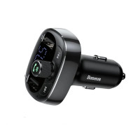 АЗП з FM-модулятором Baseus T Shaped S-09 Car Bluetooth MP3 Player Black