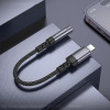 Перехідник BOROFONE BV24 Graceful digital audio converter cable iP to 3.5mm Metal Grey (Metal Gray)- № 6