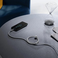 Кабель Baseus Gem Fast-Charging Data Cable USB to USB-C 100W 1m Moon White (Цвет Moon White) - фото № 6