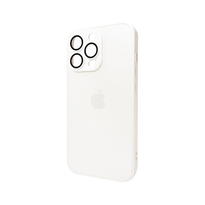 Чохол для смартфона AG Glass Matt Frame Color Logo for Apple iPhone 13 Pro Pearly White - зображення 1