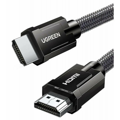 Кабель UGREEN HD135 8K HDMI M/M Round Cable with Braided 2m (Gray) (UGR-70321) - зображення 1