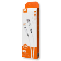 Кабель WUW-X195 USB Type-C 2,4A 1m white (Цвет Белый) - фото № 2