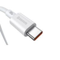 Кабель Baseus Superior Series Fast Charging Data Cable Type-C to Type-C 100W 1m White (Цвет 7068) - фото № 4