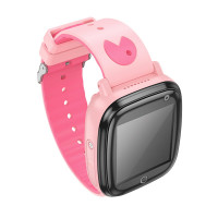 Дитячий cмарт-годинник Hoco Y100 children watch with call function Pink (Колір 7089) - фото № 2