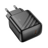 Мережевий зарядний пристрій HOCO CS24A Puerto single-port PD25W charger (EU) Black (7073)- № 5