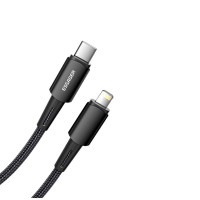 Кабель ESSAGER Fast Charging 20W USB-A to Lightning C 0,5m black (Колір 7073) - фото № 3