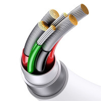 Кабель Baseus Superior Series (SUPERVOOC) Fast Charging Data Cable USB to Type-C 65W 2m White (Колір Білий) - фото № 7
