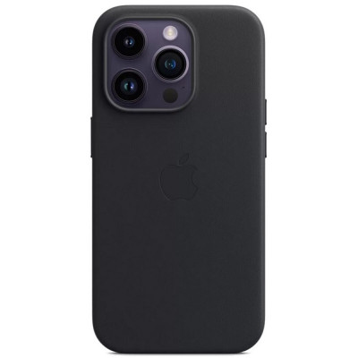 Чохол для смартфона Leather AAA Full Magsafe IC for iPhone 14 Pro Max Black - изображение 2