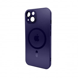 Чохол для смартфона AG Glass Matt Frame Color MagSafe Logo for Apple iPhone 14 Deep Purple